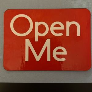 Open Me Refrigerator magnet